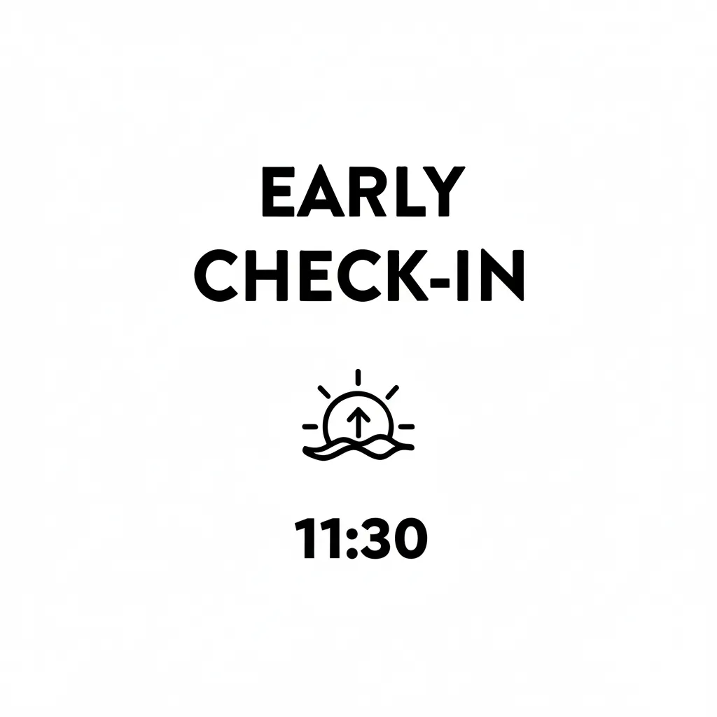 Check-in temprano